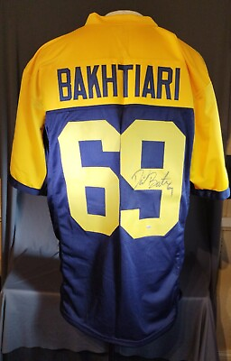 #ad David Bakhtiari Signed Green Bay Packers Custom Football Jersey w COA $77.40