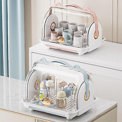 #ad US Baby Bottle Drying Rack Portable Bottle Dryer Holder Nipples Cups Pump Parts $90.26