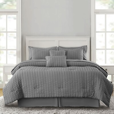 #ad 10 Piece Comforter Set Bed in a Bag All Season Reversible Bedding Comforter Sets $53.99