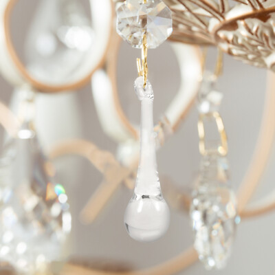 #ad 10pcs Crystal Prisms Pendants Chandelier Hanging Ornaments DIY Light Decoration $11.54