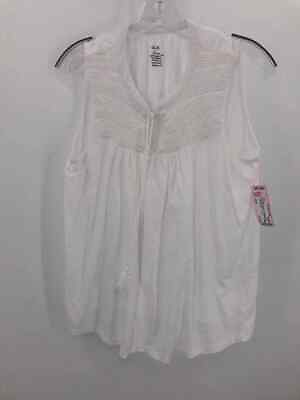 #ad Pre Owned da sh White Size Large Tank Top $18.39