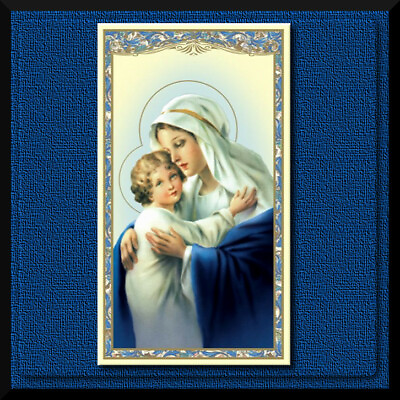 #ad Memorare of St Bernard Anyone Who Fled Thy Catholic Holy Prayer Card Mary Jesus $0.99