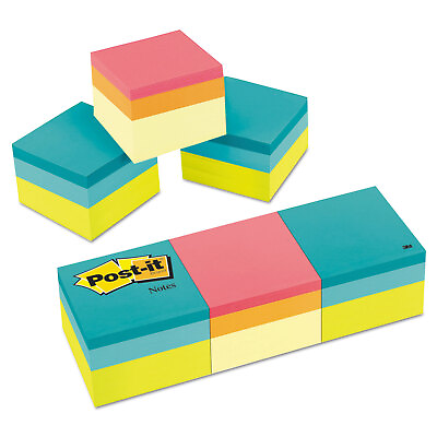 #ad Post it Mini Cubes 2 x 2 Canary Yellow Green Wave 400 Sheet 3 Pack 20513PK $16.24