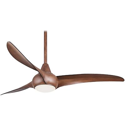 #ad Minka Aire Light Wave 52 in. LED Indoor Distressed Koa Ceiling Fan with Remote $359.95