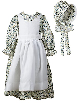 #ad Dress Up America Pioneer Costume for Girls Colonial Prairie Dress $29.99