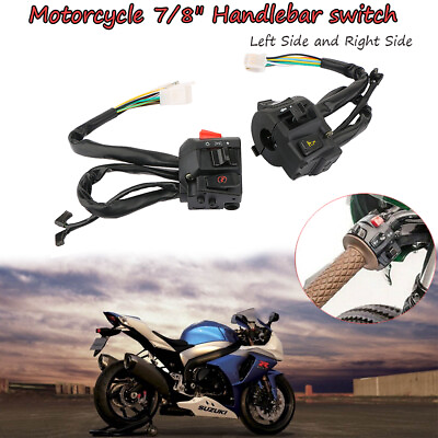 #ad Motorcycle Start Switch 7 8quot;22mm Handlebar Horn Turn Signal Headlight Electrical $17.59