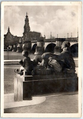 #ad Postcard At the Augustus Bridge Dresden Germany $3.46