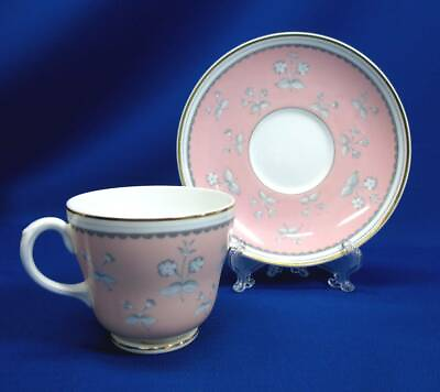 #ad WEDGWOOD BONE CHINA LOVELY PALE PINK CUP AND SAUCER $24.99