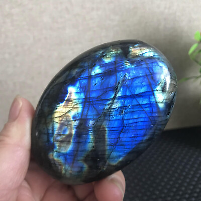 #ad 212g TOP natural Labradorite crystal rough polished from madagascar mt1539 $27.93