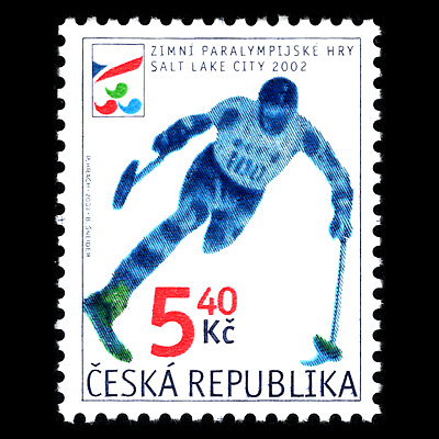 #ad Czech Republic 2002 Paralympic Games Salt Lake City USA Sc 3165 MNH $1.00