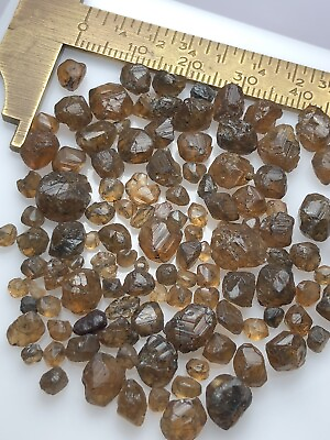 #ad 25 Grams Beautiful Natural Terminated Tanzania Spessartine Garnet Crystals $25.00
