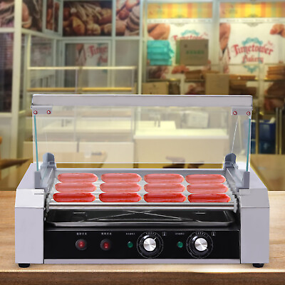 #ad Sausages Grill Hot Dog Rollers Warmers Hot Dog Machine Fit 18 Hot Dog New $127.30