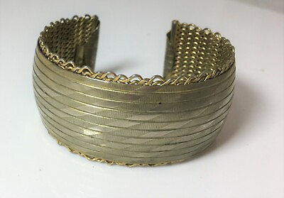 #ad Volu Cuff Bracelet Wide Vintage RARE Joyas Mexican Designer $18.88