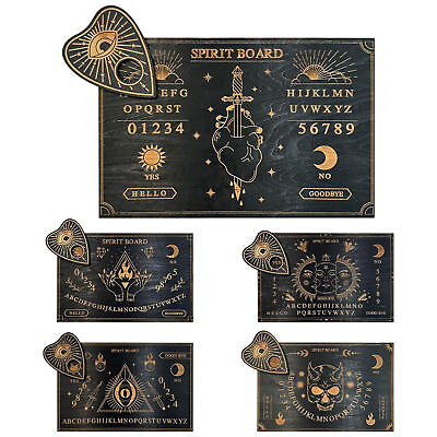 #ad Ouija Spirit Board Wood Decision Maker Message Planchette with Letters $16.83