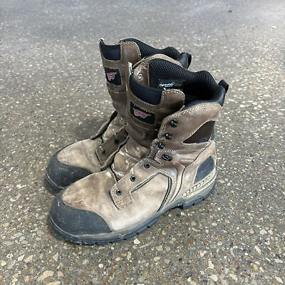 #ad Red Wing Boots #4413 Burnside 8” Waterproof Steel Toe Safety Leather Size 11D $59.99