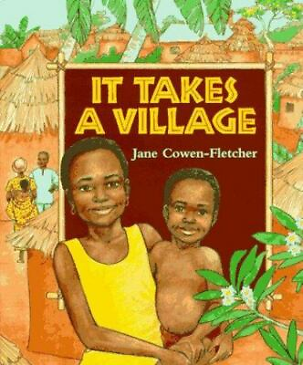 #ad It Takes a Village 0590465732 hardcover Jane Cowen Fletcher $3.99