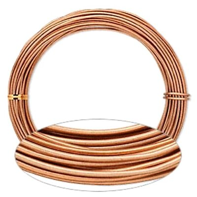 #ad Copper Aluminum Wire 12 Gauge Round Wrapping Jewelry Craft 45 Foot Coil $23.84