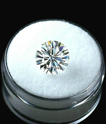 #ad 5.70 CT Natural Diamond round Cut D Grade Certified VVS1 12x12x8 mm RE6 $78.03