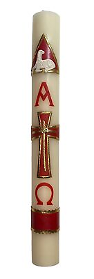#ad Large 18in 45cm Easter Paschal Candle Cirio Lent Pascual Semana Santa Holy ... $96.78