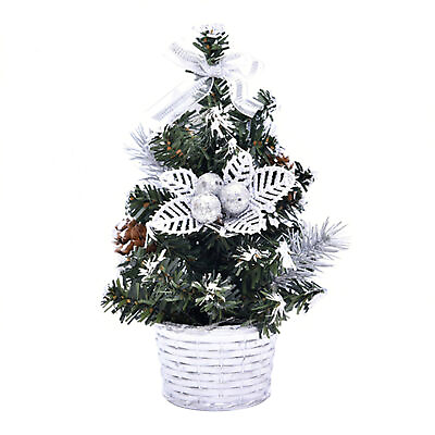 #ad Christmas Tree Ornament Ball Star Decoration Mini Simulation Christmas Tree Safe $9.58