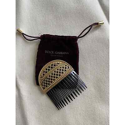 #ad DOLCE amp; GABBANA Gold Brass Hair Comb AccessoryAbsolutely stunning $147.00
