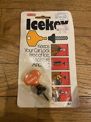 #ad Vintage 1980s MEDO IceKey Ice Key Car Vehicle Lock Moisture Free New NOS $18.00