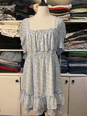 #ad Liberty Love Floral Print Lightweight Romantic Cottagecore Summer Dress 2XL $21.99