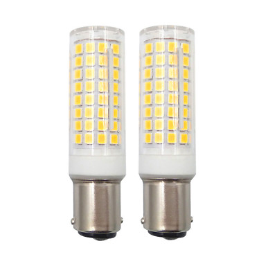 #ad 2pcs BA15D 1142 LED Lights Bulb 102 2835 Ceramics Light 7W 120V Lamp Warm White $12.08