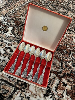#ad Vintage Silver 900 Spoons Set Of 6 159g Nieuwpoort Silverworks Holland $85.00