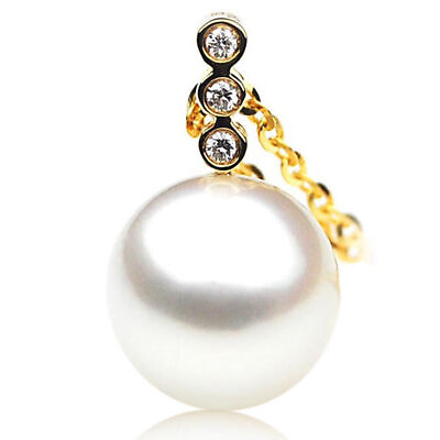 #ad AAA 10mm Australian South Sea Diamond Pearl Pendant Pacific Pearls® $2799... $738.97