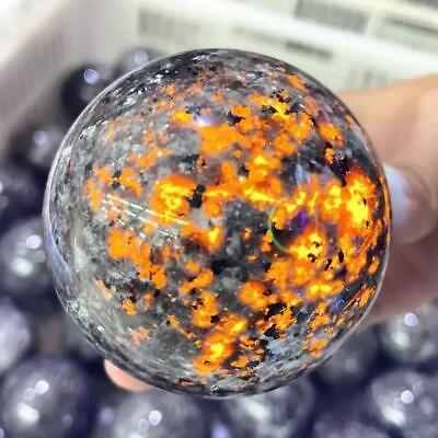#ad New Crystal Ball Natural Stone Yooperlite Powerful Chakra Energy Wicca Crystals $15.99