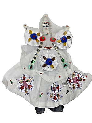 #ad Vintage Turkey Soganli Doll Folk Art Vintage Turkish Bride Babies Souvenir￼ $24.97