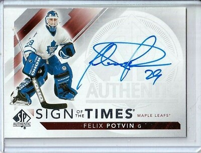 #ad 2017 18 SP Authentic Sign of the Times AUTO Felix Potvin Toronto Maple Leafs B $79.99