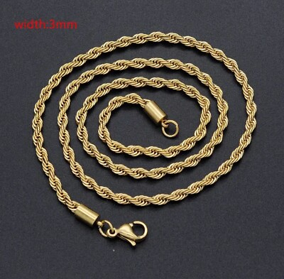 #ad Classic Rope Chain Men and Women 20 inches $8.74