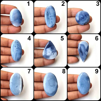 #ad Natural Owyhee Blue Opal Cabochon Loose Wholesale Gemstone For Jewelry OP B $6.99