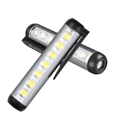 #ad Mini LED Flashlight XPE COB Lamp Beads Ultra Bright Torch With Clip Magnet Wor $2.99