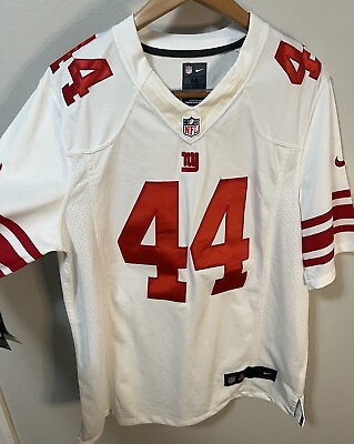 #ad NIKE Abmad Bradshaw Jr New York Giants #44 White On Field NFL Jersey Size M $45.00