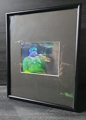 #ad Vintage Embossed Hologram 1996 Dizzy Gillespie by Mark Diamond Signed And Framed $29.97