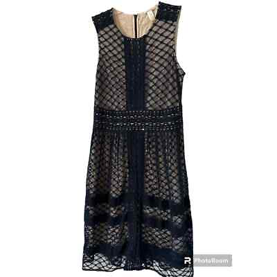 #ad Sundance Catalog Black Lace Midi Dress SZ 6 $69.00