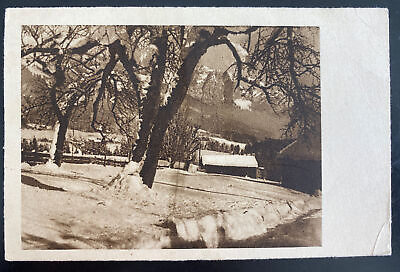 #ad 1943 Czechoslovakia Germany RPPC postcard Cover to Prague Winter scene $39.99