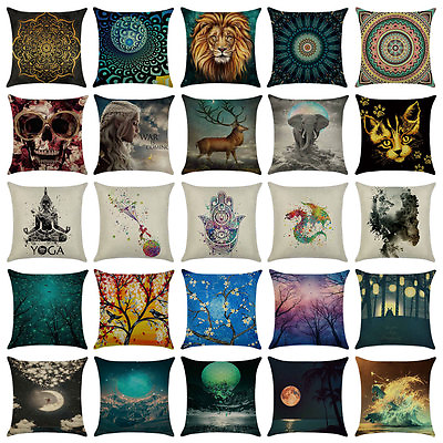 #ad Decorative Pillow Cover 18x18inch Art Design Throw Pillow Case Cushion for Sofa $3.99