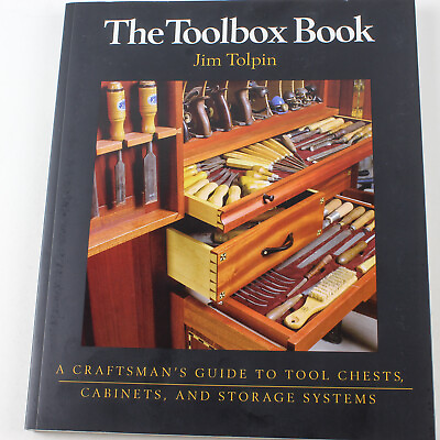 #ad The Toolbox Book Jim Tolpin 1998 Taunton Press Paperback Cabinets Guide DIY $13.00