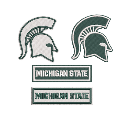 #ad Michigan State Patch Spartans Iron on Decal Sew on Patch Embroidered $10.20