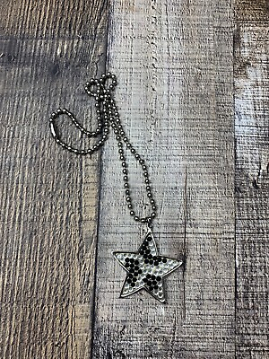 #ad Rhinestone Star Necklace $12.00