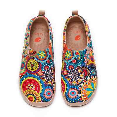 #ad Women Size 5 11 UIN Slip On Shoes Canvas Comfortable Loafers quot;Blossomquot; $44.99