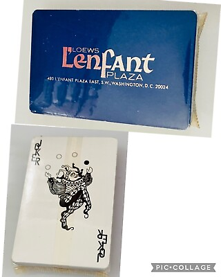 #ad Loews L’Enfant Plaza Hotel Washington D.C. Playing Cards Brand New Sealed $35.00