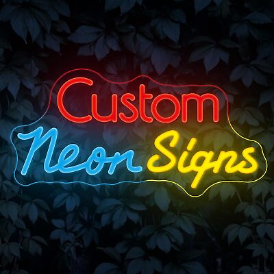 #ad Free Design Custom Neon Sign Light Lamp Personalized Customize Wedding Decor $7.75