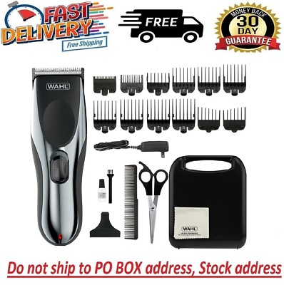 #ad Wahl Rechargeable Cordless Clippers Hair Cut Beard Trimmer Grooming Kit For Men $45.97