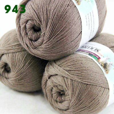 #ad Sale 3BallsX50gr LACE Acrylic Wool Cashmere Hand Rugs knitting Blanket Yarn 943 $15.65