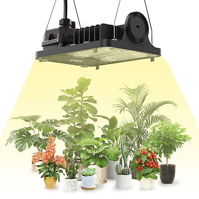 #ad SANSI 700W Equivalent Dimmable LED Grow Light Full Spectrum Sunlike Houseplant $53.10